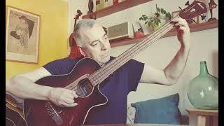 Bajo  acústico Ibanez AEGB24E-MHS  (original song by Juanjo Puertas)