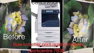 Xerox 7535 calibration | how to better print quality | Xerox colour toner