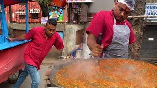 Man with One Hand Making Pav Bhaji | Inspirational Mumbaikar Bhaji Pav Seller | Indian Street Food