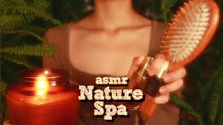 ASMR | Healing Spa Day in the Forest  (Skincare, Hair Brush, No Talking, Music) {layered sounds}