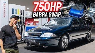 750HP BIG TURBO BARRA SWAP FORD FALCON AU - Australia’s Mighty AU SLEEPER