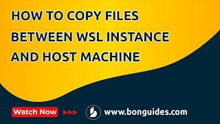 How to Copy Files Between WSL Instance and Windows Host Machine