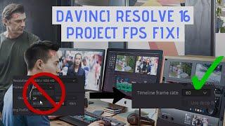 Davinci Resolve 16 | WRONG PROJECT FPS FIX (LOCKED TO 24FPS) *WORKS* 60FPS EXPORT