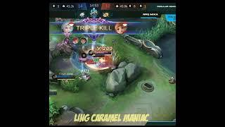 Ling Evos Caramel ManiacSaat Lawan RRQ #mobilelegendsindonesia #shorts #evoscaramel