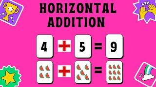 Horizontal Addition | Mathematics Class for LKG & UKG