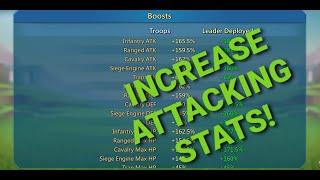 Increasing Attacking Stats on Lords Mobile!