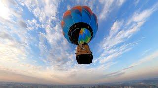 Fall Balloon Flight over Rural Countryside.  We landed in an Amish farm!