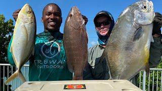 SAVAGERY Bridge Fishing in the Florida Key's catching TROPHY FISH! Mullet Run 2020