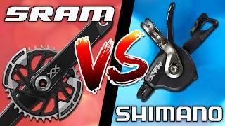 SRAM vs Shimano MTB Drivetrains | EVERYTHING You Need To Know!