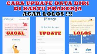 Cara Update Data Diri Kartu Prakerja Agar LOLOS