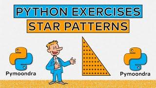 Python Exercises (beginner): Triangle Pattern programs in Python #1