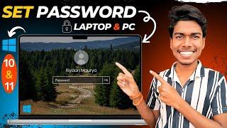 How To Set Password In Laptop or PC (Windows 10/11) | Set Password On Windows