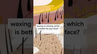Waxing vs Shaving: Which is better for your face? #shorts