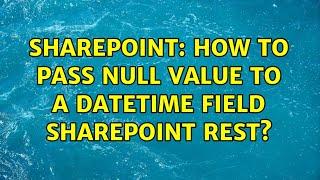 Sharepoint: How to pass null value to a DateTime field sharepoint rest?