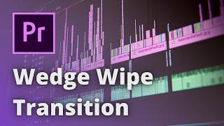 Wedge Wipe Transition! HOW TO CREATE SEMI-CUSTOM TRANSITIONS USING PRESETS IN PREMIERE PRO!