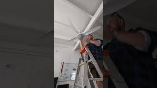 Ceiling Fan Replacement #diy #diwhy #renovation #milwaukeepowertools