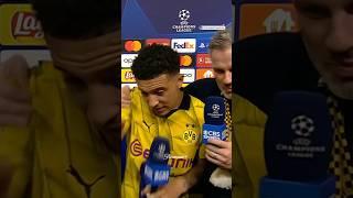 Jamie Carragher’s interview with Jadon Sancho 