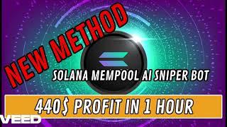 FREE METHOD - Sniper AI Bot for Solana - Earn up to 440$ per 1 Hour with this ChatGPT4 Script