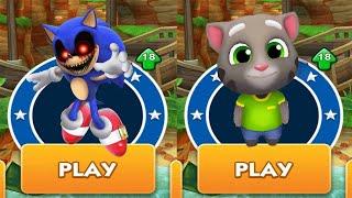 Sonic.exe vs Talking Tom Gold Run Eco Angela vs All Bosses Zazz Eggman - Sonic Dash