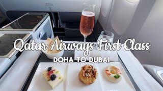 Qatar Airways First Class | Doha to Dubai | Luxury Travel