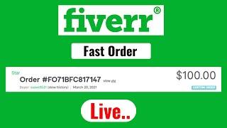 Fiverr Fast Order | How to make money on fiverr