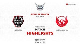 Alter Ego vs Bigetron Alpha HIGHLIGHTS MPL ID S10 | BTR vs AE ESPORTSTV