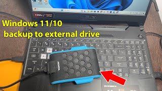 How to backup laptop to external hard drive windows 11