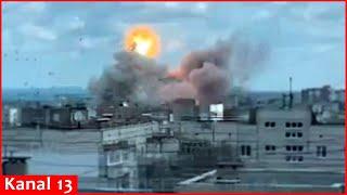 MOMENT: Ukraine launched strikes on Luhansk city with ATACMS missiles