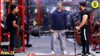 Old Man In Gym