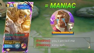 ALICE GUIDE TRICKS TO WIN AGAINST ANNOYING META HERO FREDRINN!! ( Alice best build 2024 )