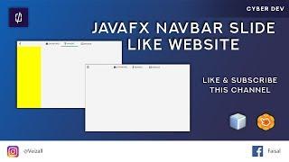 JavaFx Navbar Slide Simple Like Web