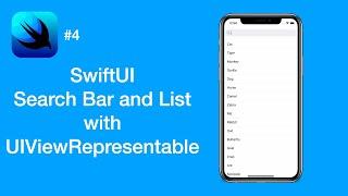 How to Use Search and List with UIViewRepresentable - SwiftUI #4 - iOS Programming