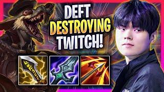 DEFT DESTROYING WITH TWITCH! - KT Deft Plays Twitch ADC vs Jinx! | Season 2024