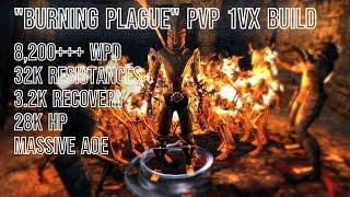 ESO "Burning Plague" -PVP 1vX Build -W- Gameplay (Firesong/Necrom DLC) AoE King