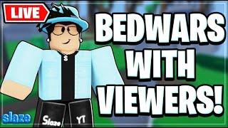 LIVE Roblox Bedwars CUSTOMS With Viewers! **BANNED AGAIN**