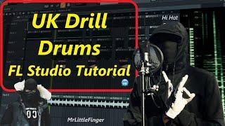 UK Drill Drum Pattern FL Studio Tutorial