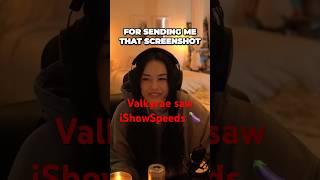 Valkyrae reacts to IShowSpeed flashing stream  #valkyrae #ishowspeed #flash #clip #funny