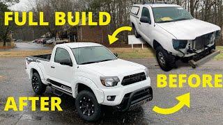 TOTAL WRECKED REBUILD on 2013 TOYOTA TACOMA IN 10 MINS like THROTl