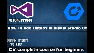 How to add ListBox in Visual Studio C#