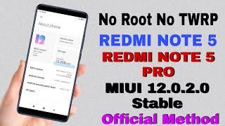 Redmi Note 5 Pro MIUI 12 Update 12.0.2.0 Redmi Note 5 Can't Verify Update Problem Install Update 