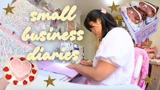 a week of sewing & crafting as a small business owner🪡 prepping for a restock & 40k subscribers!