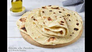 Piadina senza strutto fatta in casa veloce leggera e morbidissima - Ricette che Passione