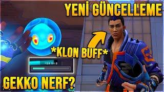 GEKKO NERF ve YORU KLON BUFF! YENİ GÜNCELLEME (VALORANT 9.08)