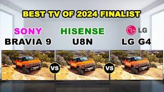 Sony Bravia 9 LCD TV vs Hisense U8N ULED vs LG G4 OLED 4K HDR Smart TV