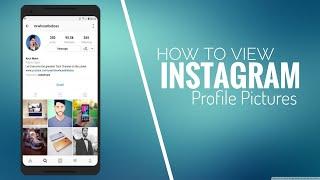 How to  view Instagram profile picture