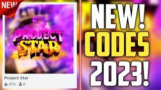 FUTURE CODES!! | *NEW* ROBLOX PROJECT STAR CODES 2023!