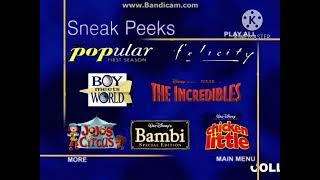 Sneak Peeks Menu to Sweet Valley High: Season 1 2005 DVD (January 25, 2005 version)