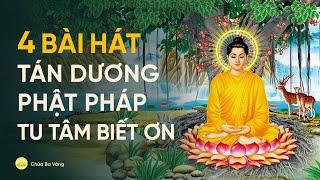 4 bài hát tán dương Phật Pháp, tu tâm biết ơn | Nhạc Phật giáo chùa Ba Vàng