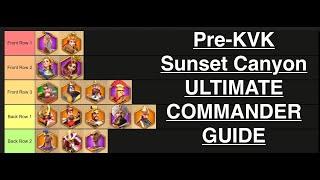 Sunset Canyon early game (Pre-KVK) ULTIMATE COMMANDER GUIDE!