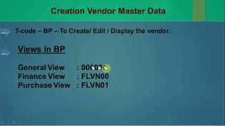 04.2) Business Partner (BP) - Vendor Creation in S4 HANA- SAP MM. #sap #sapmm #sapmmtraining